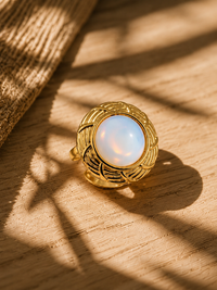 Bague SOLAR — Opale & Or 24k | Univers Solaire