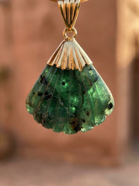 Collier CANDACE Végétal | pierre naturelle sculptée - Univers Végétal