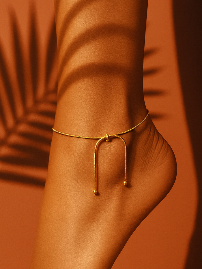 Bracelet de Cheville VAHINA – Élégance Minimaliste & Esprit Bohème