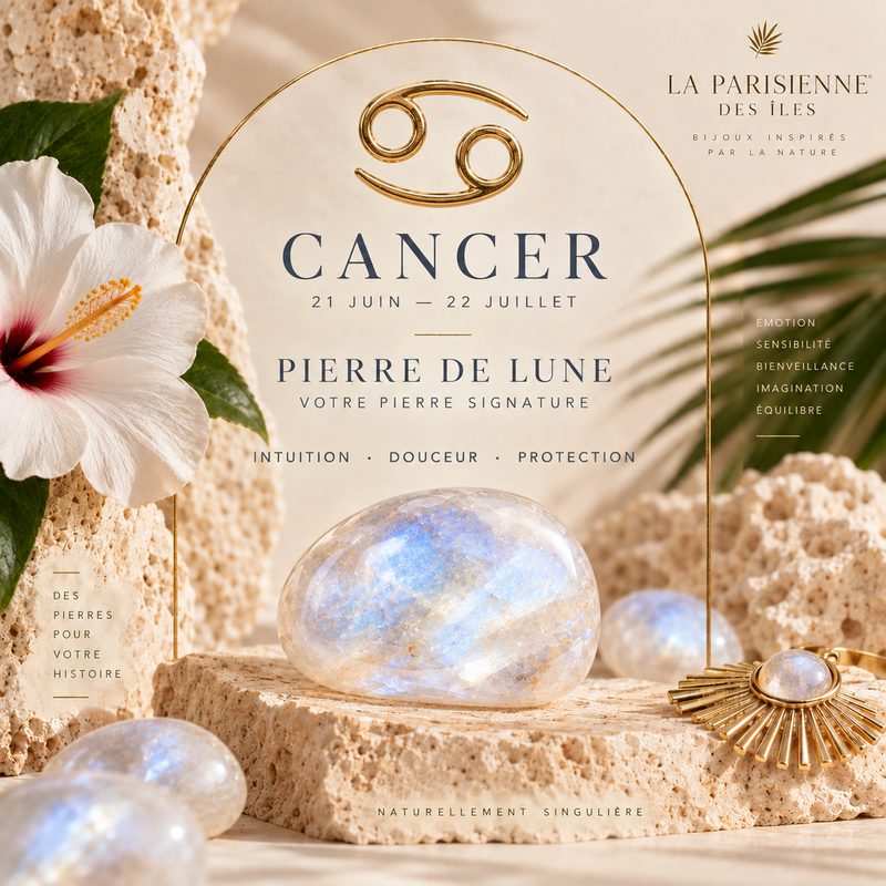 bijoux bohème astro cancer pierre de lune