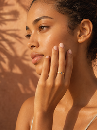 Bague LILIA — Pierre Naturelle & Or 24k | Lagon Précieux - Univers Aquatique