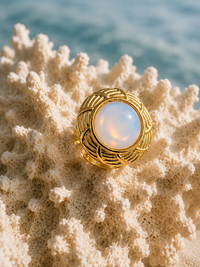 Bague SOLAR — Opale & Or 24k | Univers Solaire