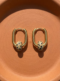 Boucles d’oreilles créoles FRENCH CARIBBEANS - forme ovale minimaliste