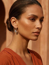 Boucles d’oreilles créoles FRENCH CARIBBEANS - forme ovale minimaliste