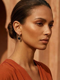 Boucles d’oreilles créoles FRENCH CARIBBEANS - forme ovale minimaliste