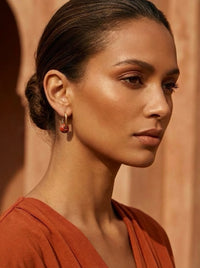 Boucles d’oreilles créoles FRENCH CARIBBEANS - forme ovale minimaliste