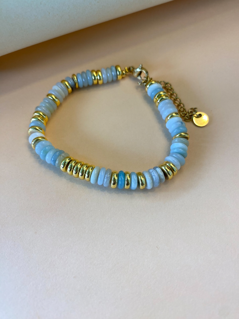 Bracelets femme amazonite style plage 