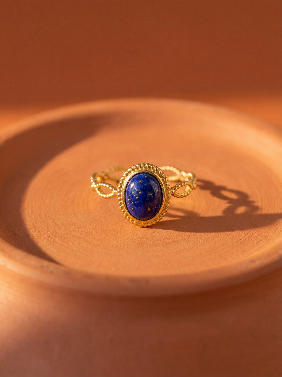 bague my chic lapis lazuli La Parisienne des îles