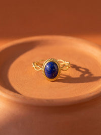 bague my chic lapis lazuli La Parisienne des îles