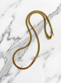 chaîne serpent minimaliste en acier inoxydable 