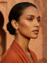 creoles acier inoxydable agate watermelon