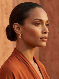 creoles acier inoxydable calcédoine