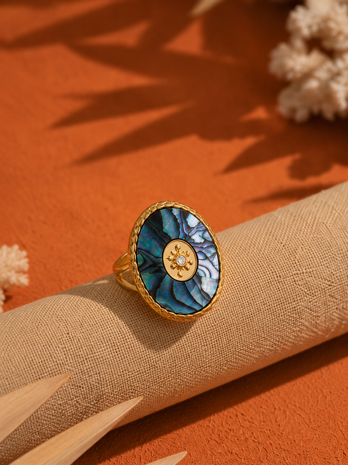 Bague Paua | Nacre abalone - Univers Aquatique