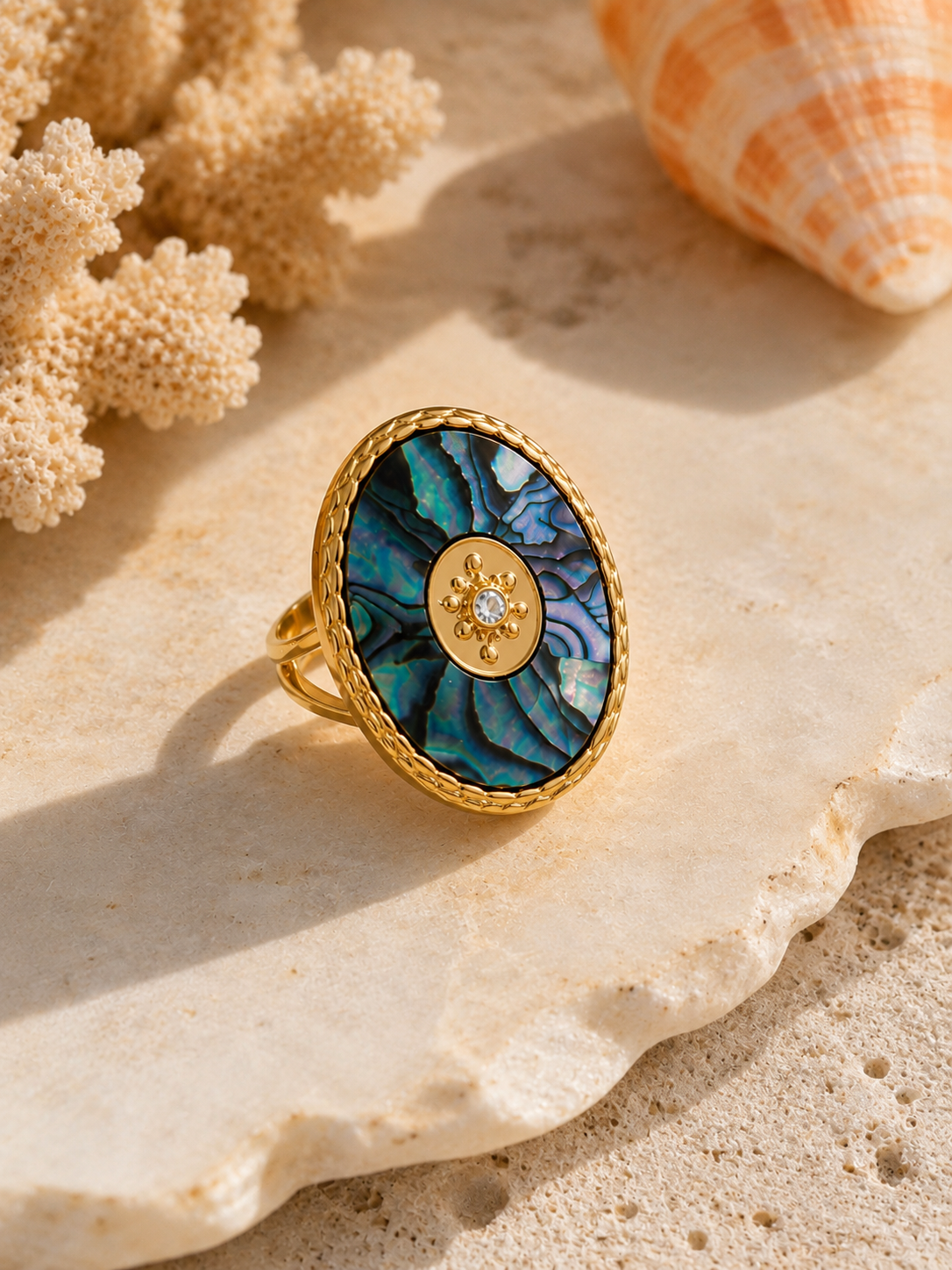 Bague Paua | Nacre abalone - Univers Aquatique