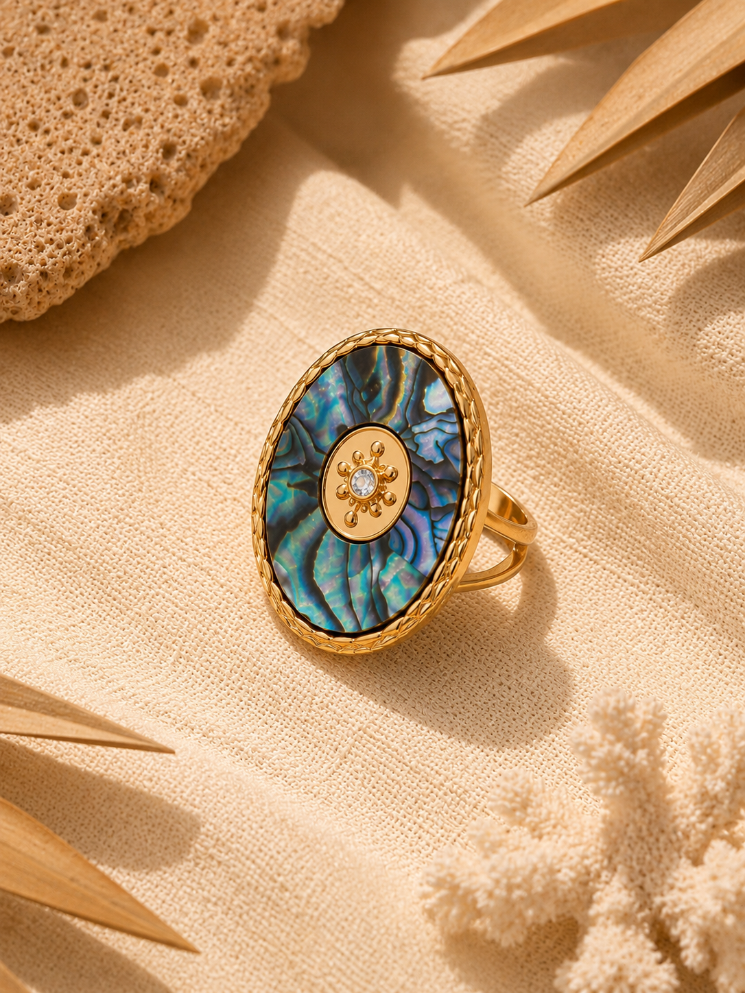 Bague Paua | Nacre abalone - Univers Aquatique
