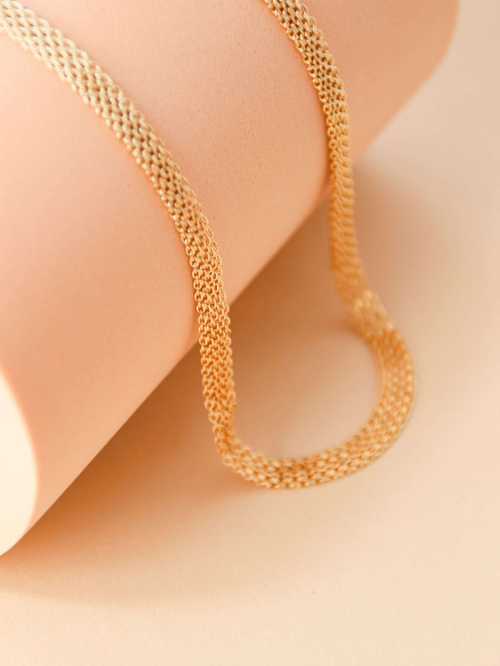 collier femme chaine large élégance